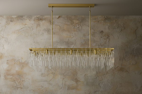 Hand-Cut Crystal Rectangular Chandelier | CLHUYL0250-R