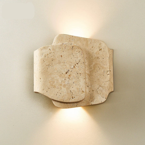 Travertine Layered Wall Sconce | CLDSQ322