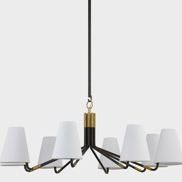 Stanwyck Vintage Industrial Fabric Chandelier