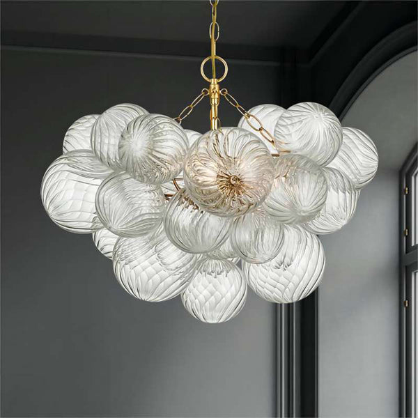American Vintage Glass Design Bubble Light Chandelier