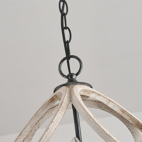 Viraearae Nordic Crystal Wood Pendant Lamp