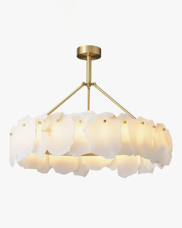 Alabaster Round Chandelier