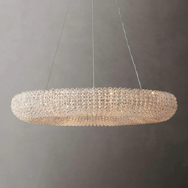 Crystal Clear Round Chandelier