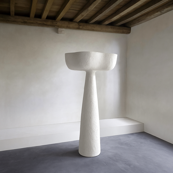 Tall Plaster Floor Lamp | Cassia | CLBBGT027