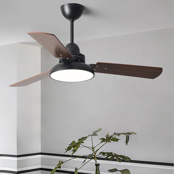 Nordic Industrial Blade Ceiling Fan Light