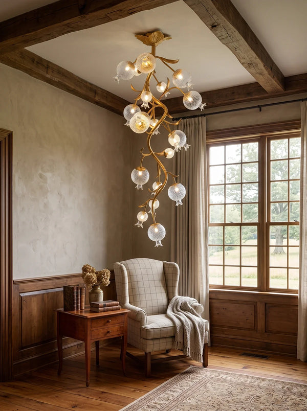 Pomegranate Glass Branch Chandelier