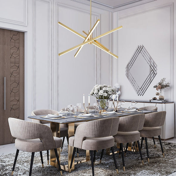 4-Light LED Sputnik Chandelier