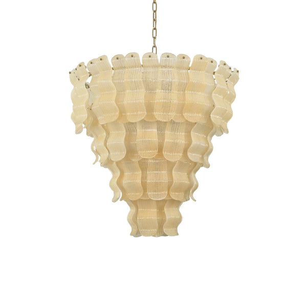 Murano Style Tiered Glass Chandelier