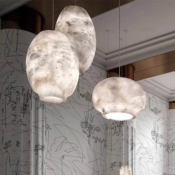 Cocoon Alabaster Chandelier