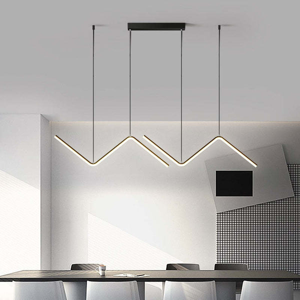 Minimalist Geometric Linear Pendant Lights