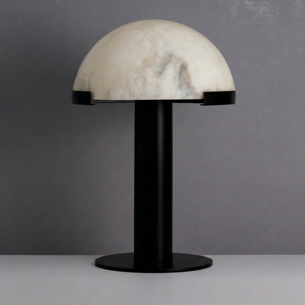 Alabaster Dome Table Lamp | Black | CL026MBZ