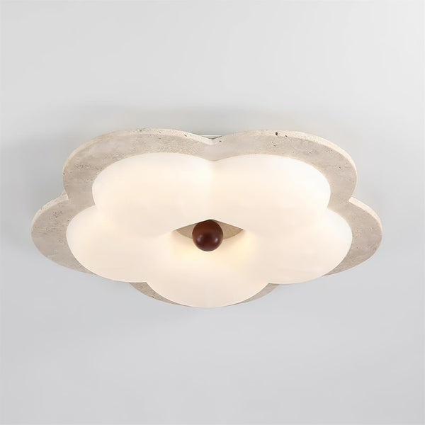 Riita Flower Ceiling Light Travertine