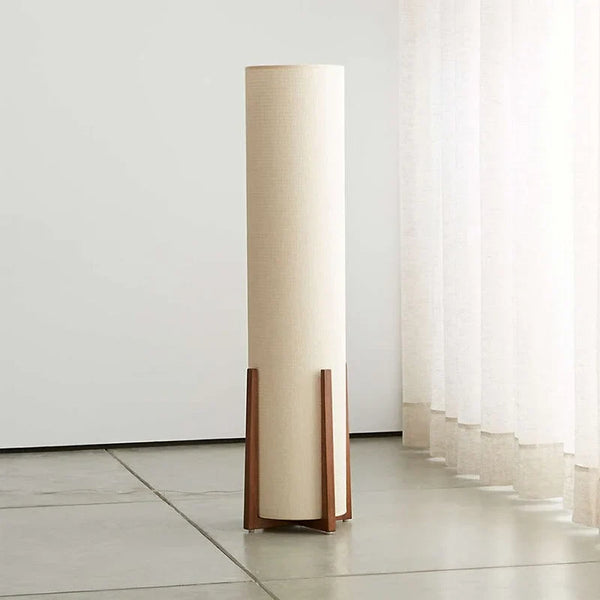 Wood & Linen Lamp | Table or Floor