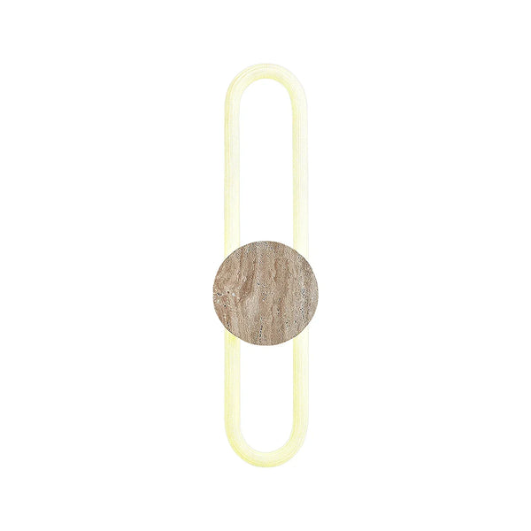 Long Strip Ra Travertine Wall Lamp