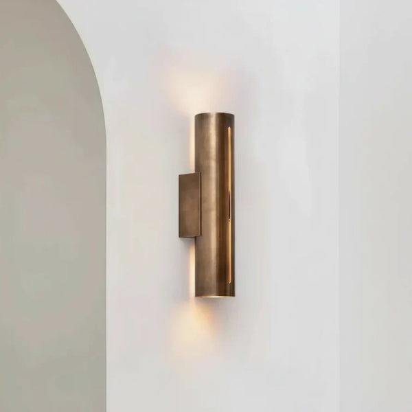 Copper Cylinder Wall Light | Vertical Slit | CLCYL895