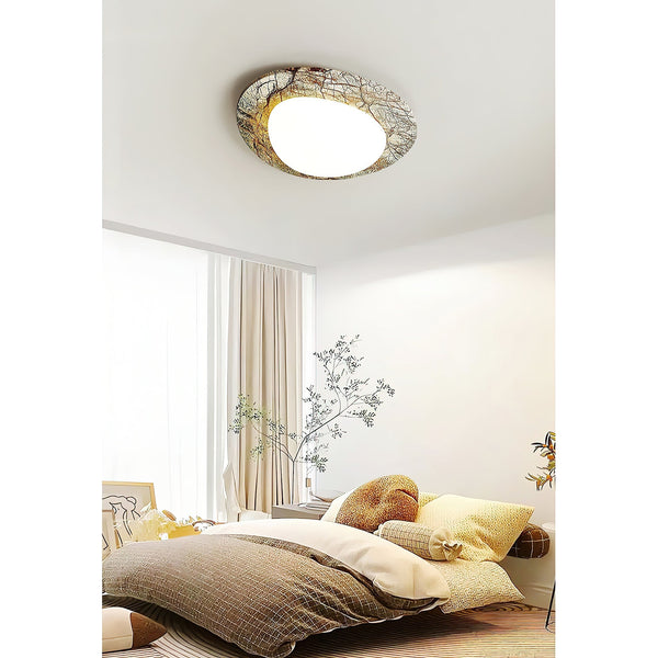 Cishaora White Marble Ceiling Lamp