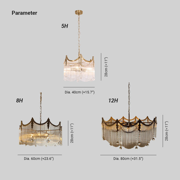 Roam Chandelier Dangling Pieces