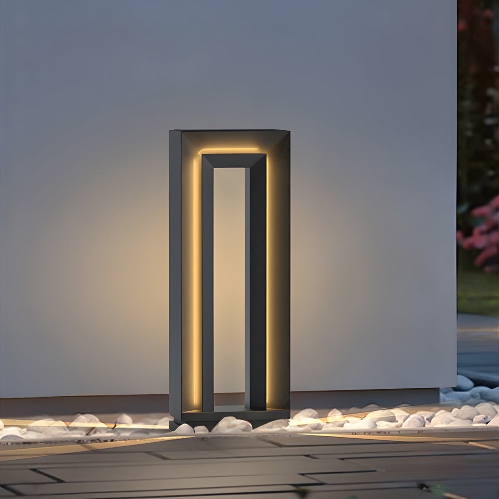 Ardisella Arch Modern Minimalist Steel Outdoor Lawn Lights