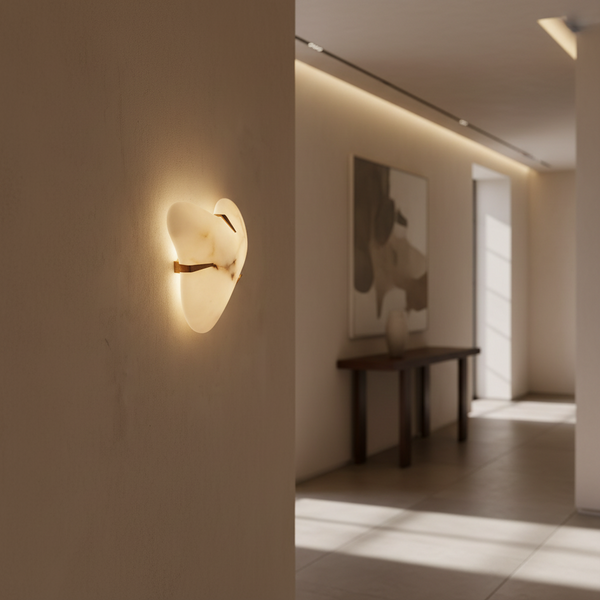 Organic Alabaster Cloud Sconce | CLVALO054