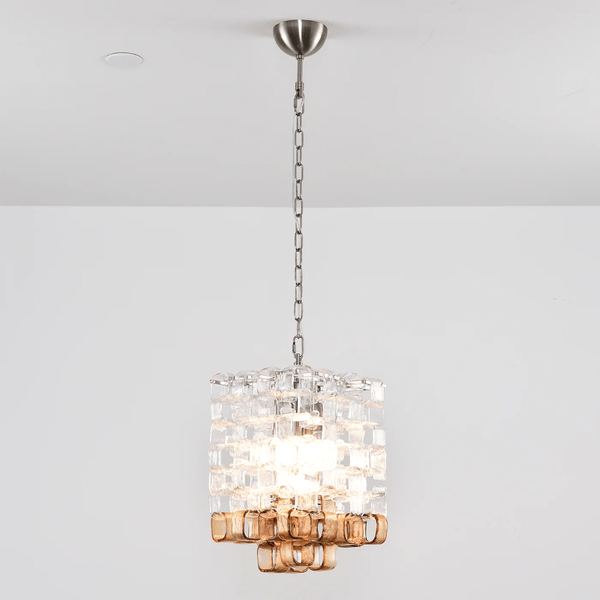 Glass Poliarte Interlocking Chandelier