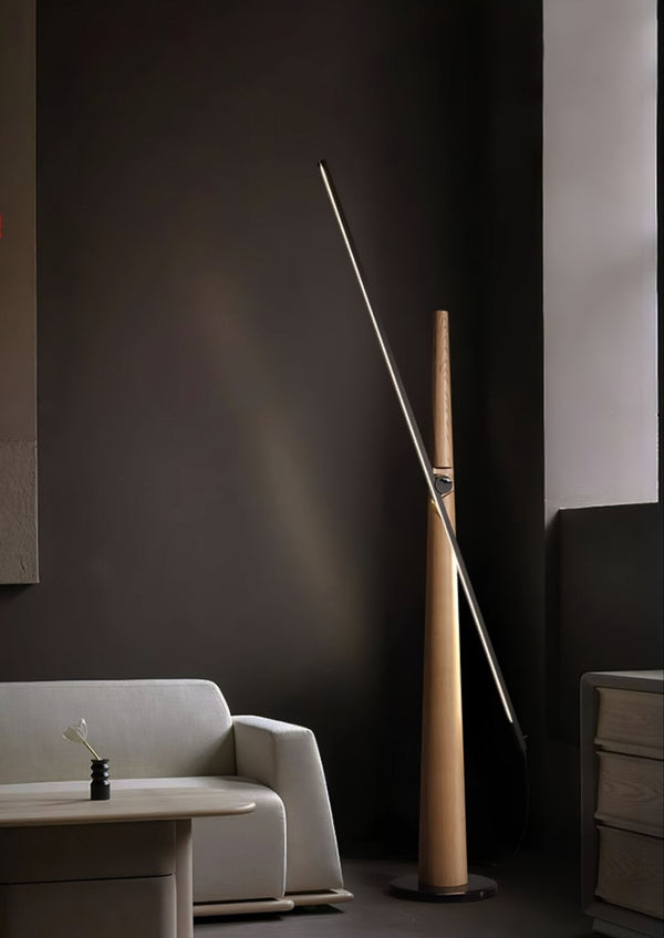 Ovelila Minimalist Wood Floor Lamp