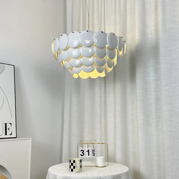 Pembridge White Ceramic Chandelier