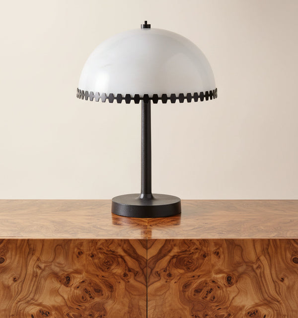 Alabaster Table Lamp | Steel Trim | CLMAG6766