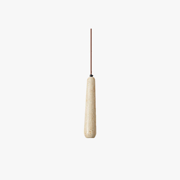 Muto Minimalist Wooden Pendant Light, Natural Wood Color