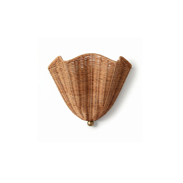 Lunero Rattan Wall Sconce