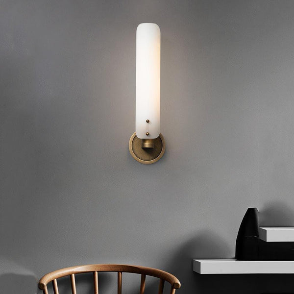 Lron marble wall lamp