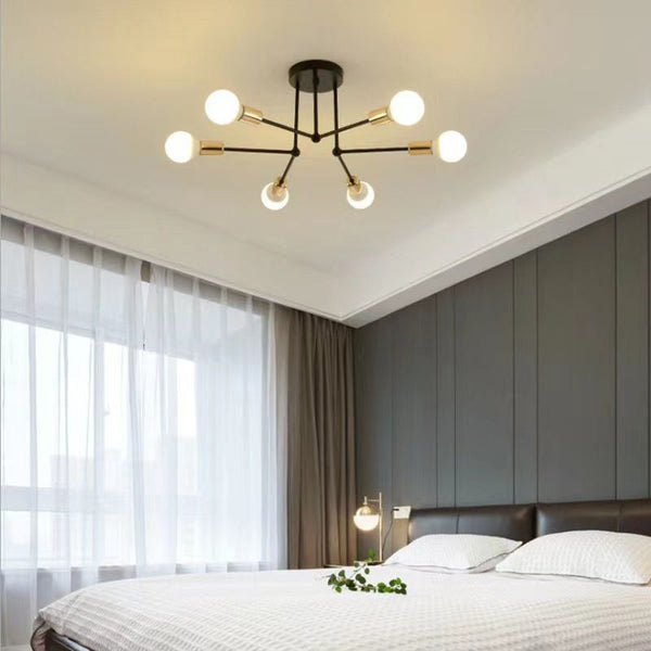 Valentina Flush Mount Ceiling Light Linear Industrial