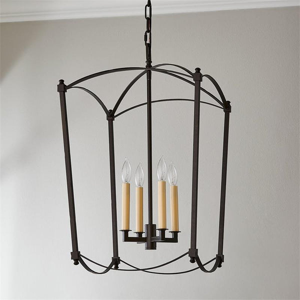 Xenuvyu Industrial Black Lantern Pendant Lamp