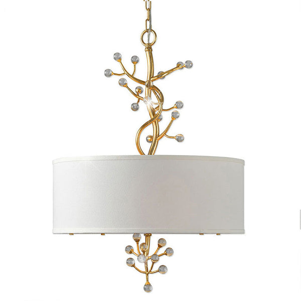 Asbury Crystal Fabric Pendant Lamp