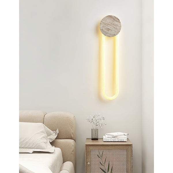 Avynor Travertine Wall Lamp