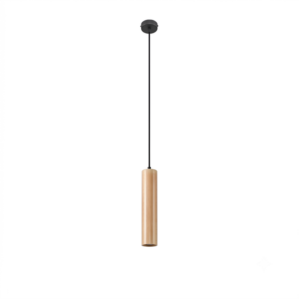 Travertine Long Cylinder Pendant Light