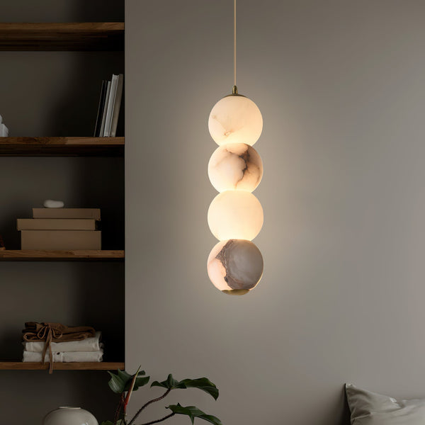 Ritta Alabaster Pendant Light Head 2 /3/4