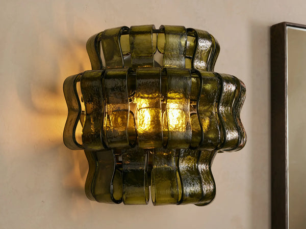 Bellatrix Wall Sconce | Green Glass | CLBLXWS