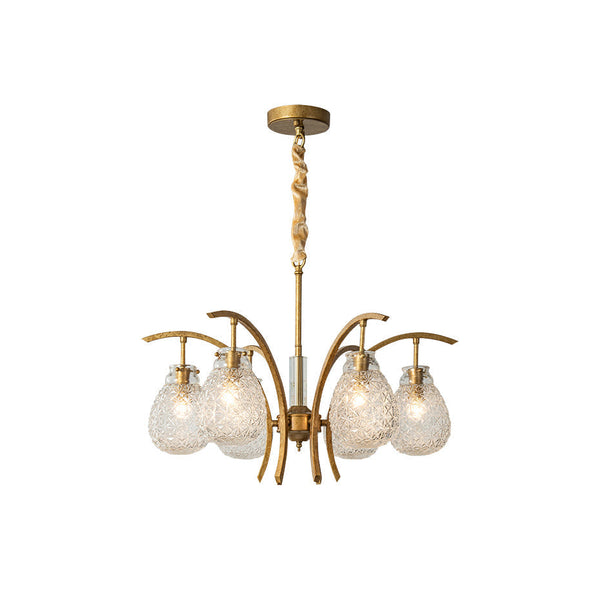 Adams Postmodern Luxury Glass Chandelier