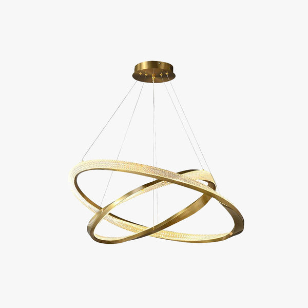 Arisha Minimalist Ring Spiral Shape Pendant Light,Gold