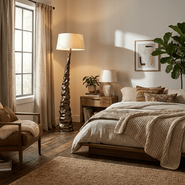 Sculpted Peak Floor Lamp