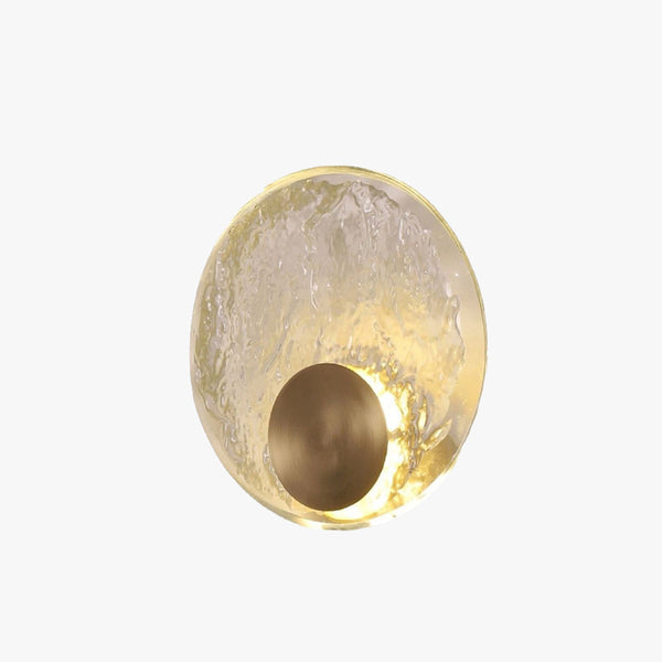 Kristy Art Deco Globe Crystal&Metal Bedroom Wall Lamp, Gold