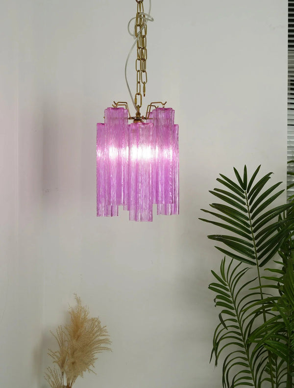 Vintage Amethyst Glass Chandelier