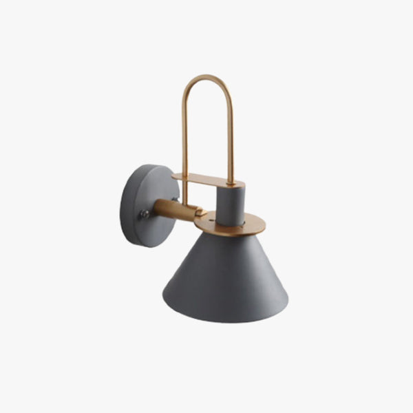 Valentina Vintage Horn Shape Metal Wall Lamp, Living room/Bedroom/Bathroom