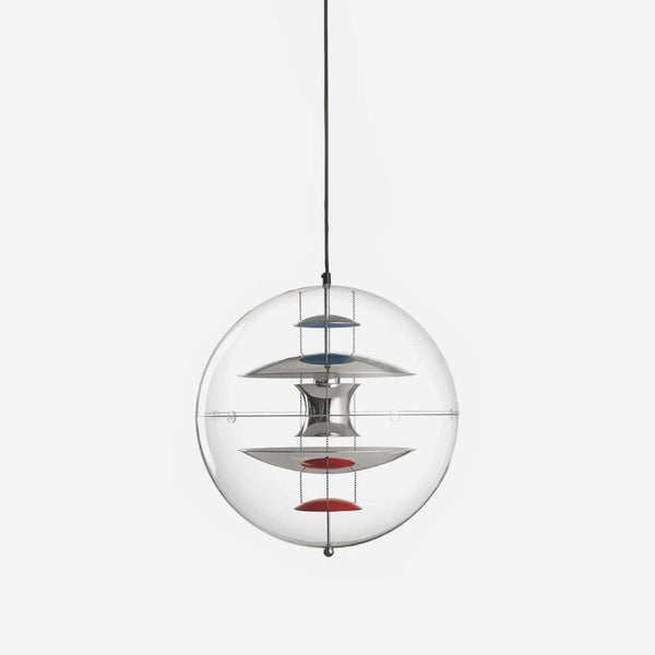 Pendant Lamp Floating Geometric Layers Clear Globe Futuristic Modern