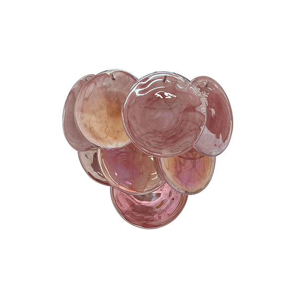 Pink Vintage Glass Wall Lamp