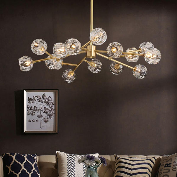 Polyhedron Crystal Round Chandelier