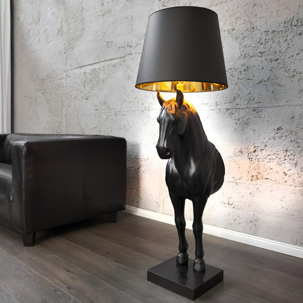 Derion Fabric Resin Floor Lamp