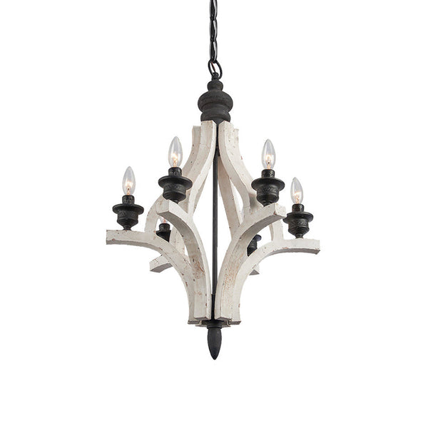 Ephaos Vintage Industrial Wooden Chandelier