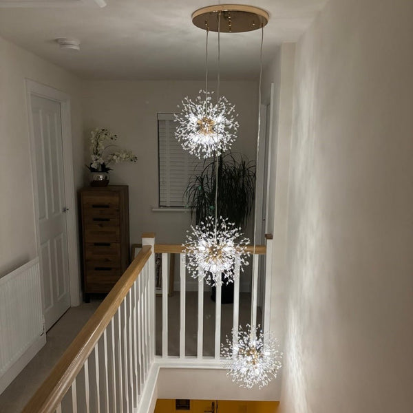 24/40-Light Modern Large Sputnik Firework Chandelier