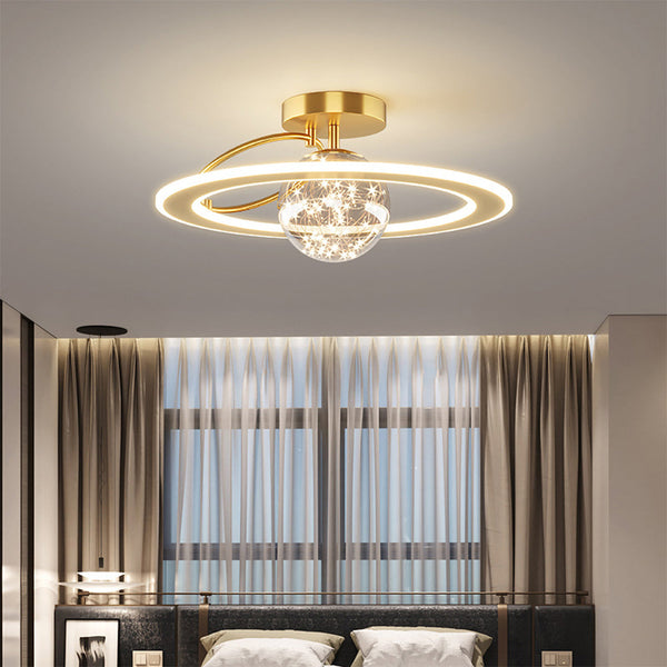Modern Golden Starry Ceiling Lamp